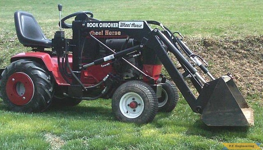 Wheelhorse 520H garden tractor loader_3