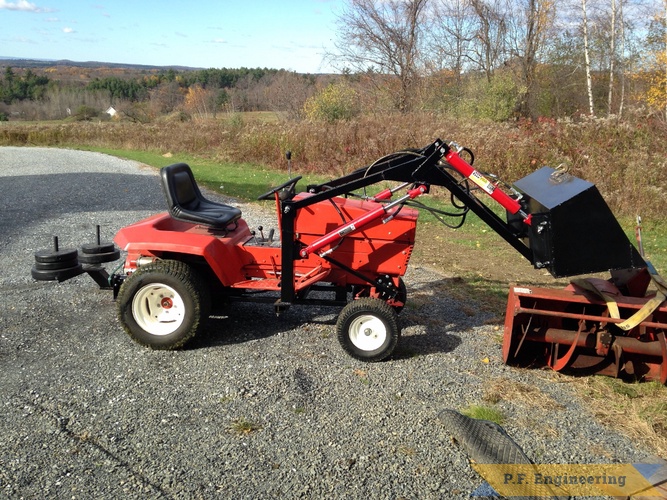 Grant R., Milton, VT Gravely loader | Gravely loader with nice view by Grant R., Milton, VT