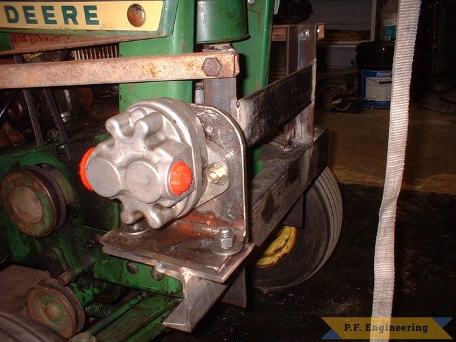 Jerry's John Deere 110 loader | John Deere 110 loader pump mount by Jerry