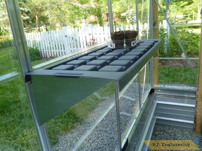 DIY - Palram Greenhouse Project | light duty shelf.palram 6x10 greenhouse project