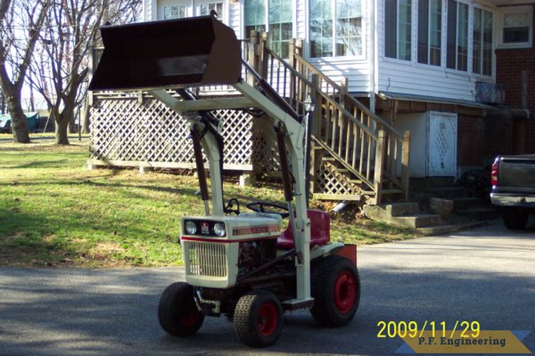Brian C. in Ansonia, CT built this loader for his Bolens garden tractor, nice work Brian! | Brian's Bolens garden tractor loader project_7