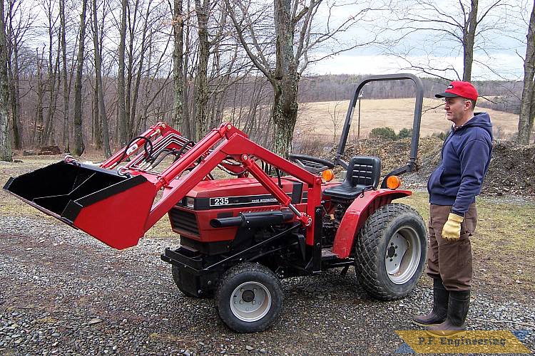 John W. in Greene, NY built this loader for his Case International 235 compact tractor | Case International 235 compact tractor loader_1