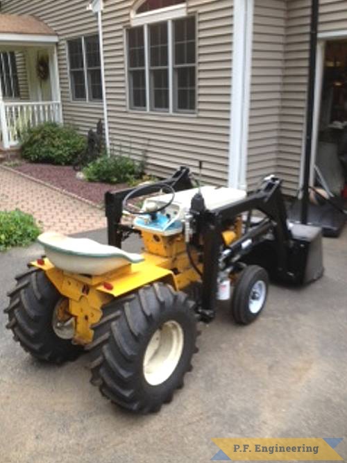 nice work Kurt! you can load those 26x12x12 rears for some serious counter weight. | cub cadet 125 garden tractor loader_1