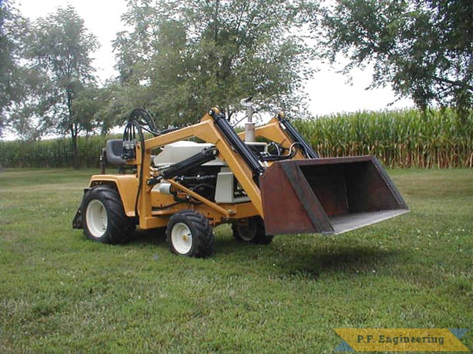 nice work Andy! i believe i have seen videos of this tractor with finished loader and Micro Hoe on youtube | Cub Cadet 1450 Garden Tractor Loader_1