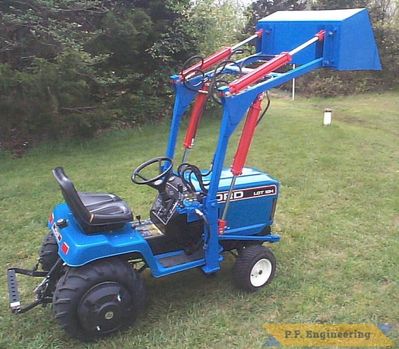 great work on the loader Rodney! | Ford LGT 18H garden tractor loader_5