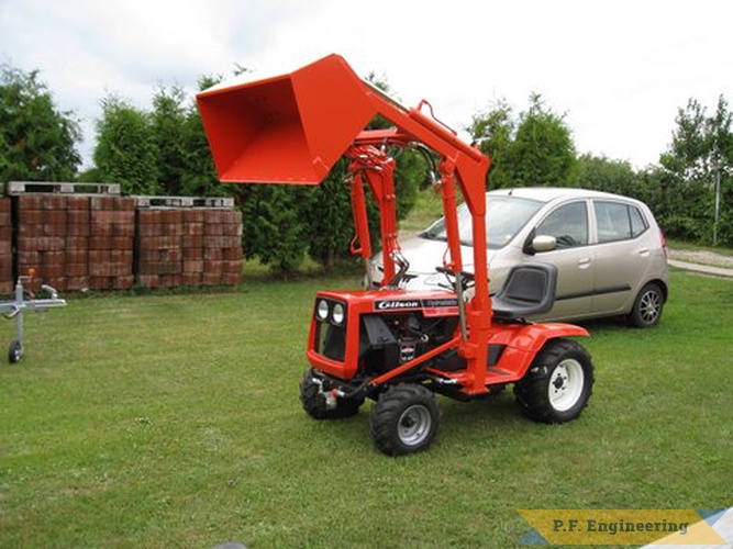 Per S. in Langeland, Denmark did some fine work on this Gilson garden tractor loader | Gilson Garden Tractor Loader_1