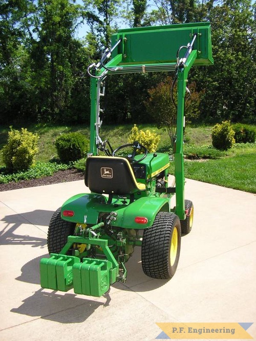 great work Mark! | John Deere 140H3 garden tractor loader_1