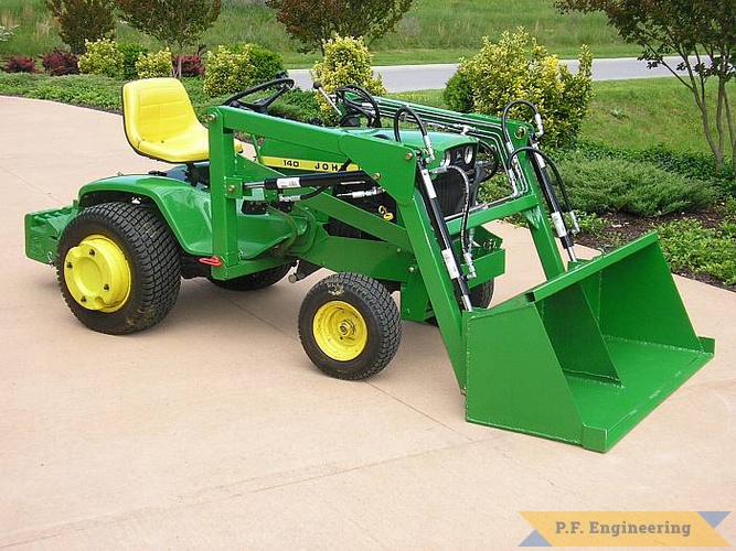great work Mark! | John Deere 140H3 garden tractor loader_6