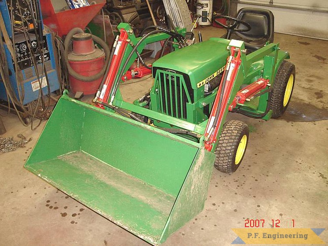 the finished product, Great work Dennis! | John Deere Garden Tractor Loader_1