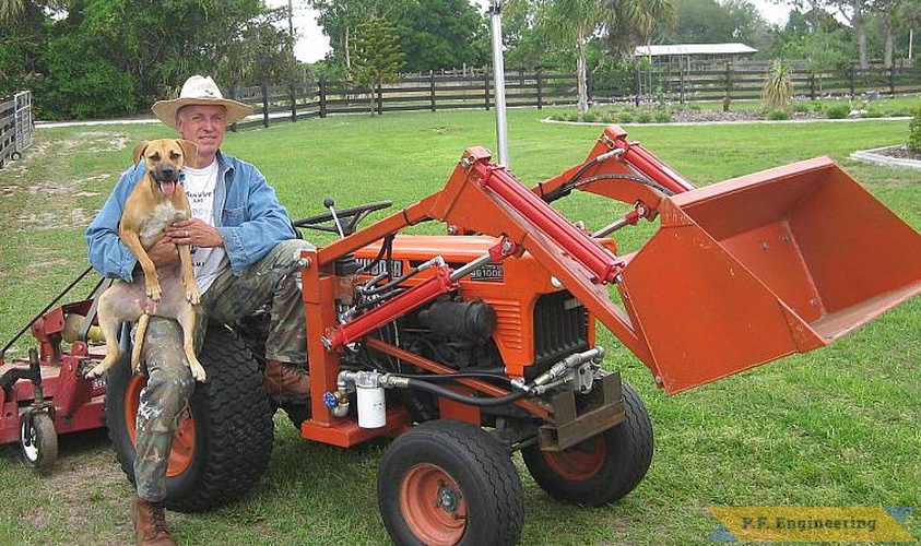 Tom F. in Mims, FL built this loader for his Kubota B6100E compact tractor  | Kubota B6100E compact tractor loader_1