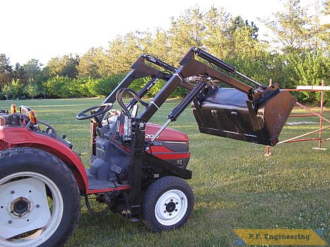 Jim S. from Paynesville, MN put this loader together for his Mitsubishi MT200 compact tractor | Mitsubishi MT200 compact tractor loader_1