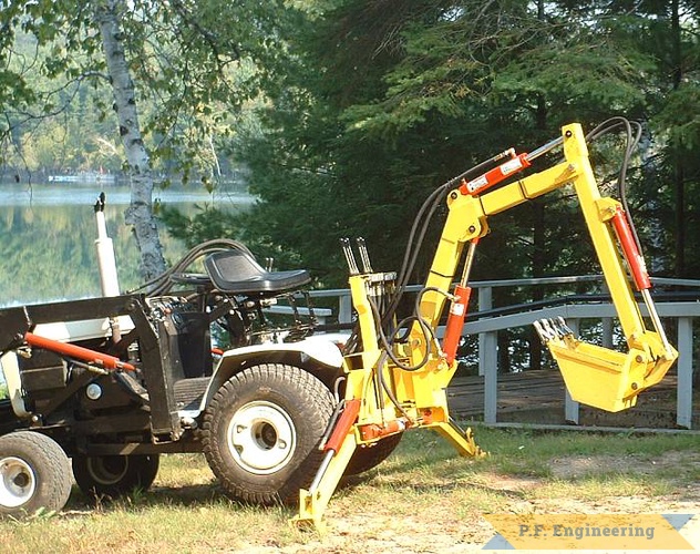 Glenn R. in Nepean, Ontario, Canada built this Micro Hoe for his Bolens HT-23 Garden Tractor. some beautiful scenery in Ontario! | Bolens HT-23 garden tractor Micro Hoe_2