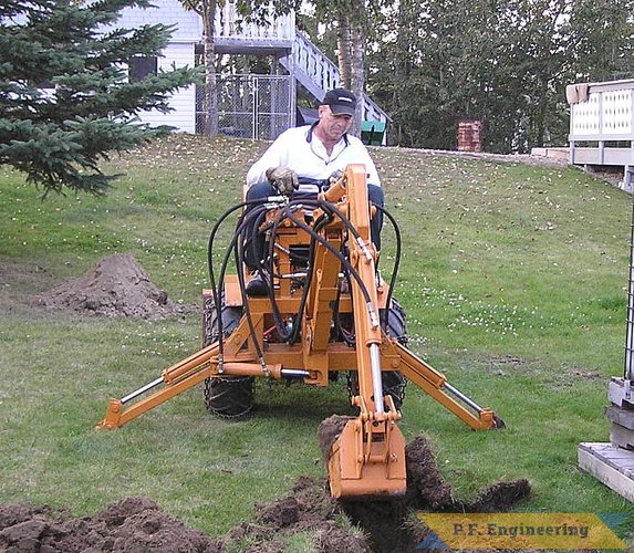 Myron S. in St. Albert, Alberta, Canada put together this Micro Hoe for his Case 646 garden tractor, nice work Myron! | Case 646 garden tractor Micro Hoe_1