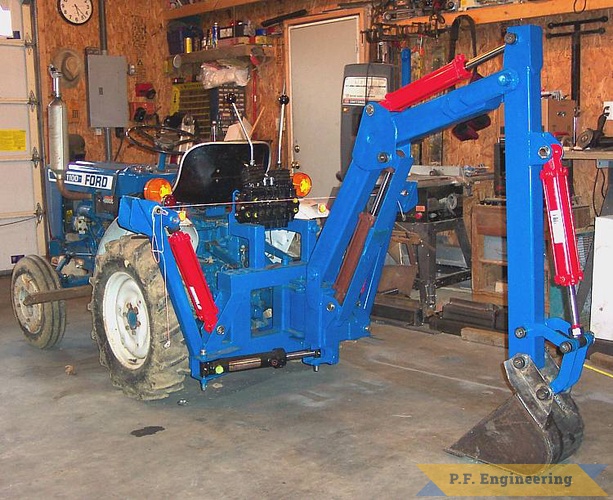 Don C. in Kingsport, TN built this Micro Hoe for his Ford 1100 compact tractor | Ford 1100 compact tractor Micro Hoe_3