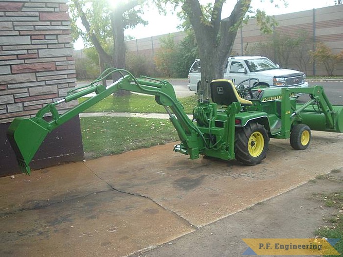 great work on the Micro Hoe Robert! | John Deere 318 garden tractor Micro Hoe_5
