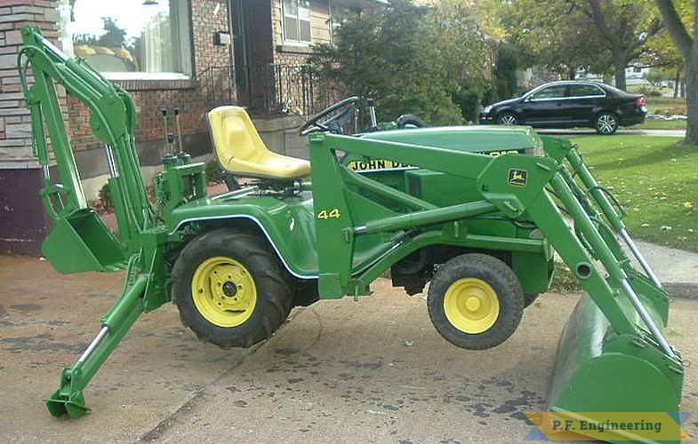 great work on the Micro Hoe Robert! | John Deere 318 garden tractor Micro Hoe_6