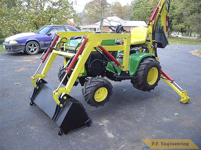 Jeff B. in Luray, VA built this Micro Hoe for his John Deere 430 Garden Tractor. great work Jeff! | John Deere 430 garden tractor Micro Hoe_5