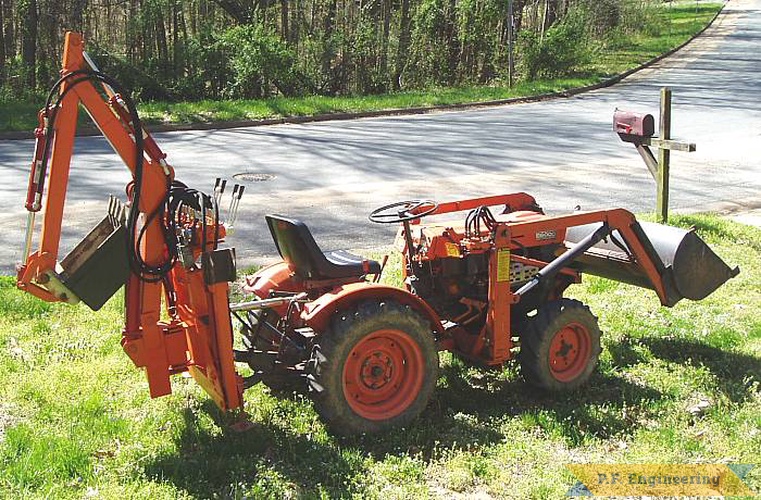 here is a nice example of the Micro Hoe on a  Kubota B6000 compact tractor. if this machine belongs to you please email me and i can attach your first name and location to these pics! | Kubota B6000 compact tractor Micro Hoe_2
