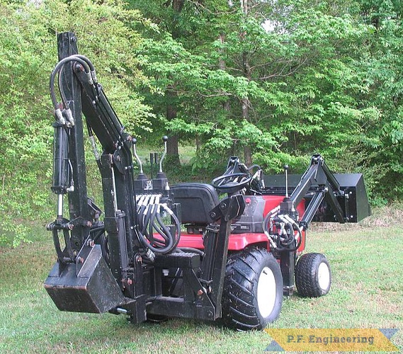 nice work Randy! | Sears Craftsman GT5000 garden tractor loader and backhoe_1