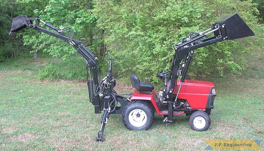 nice work Randy! | Sears Craftsman GT5000 garden tractor loader and backhoe_2