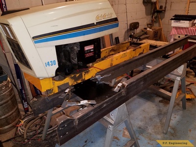 Cub Cadet 1430 loader getting new frame by Kyle H., Minneapolis, MN