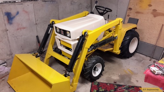 Mike D. Wallingford, CT cub cadet 1450 with loader