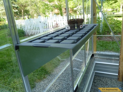light duty shelf.palram 6x10 greenhouse project