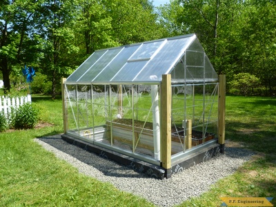 shell completed.Palram 6x10  Greenhouse project