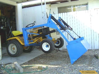 Gilson garden tractor front end loader_1