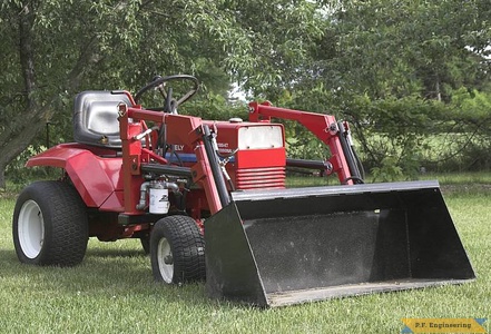Gravely 8199-KT PRO garden tractor loader_1