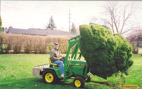 John Deere 210 garden tractor loader_2