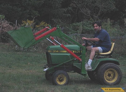 John Deere 314 garden tractor loader_1