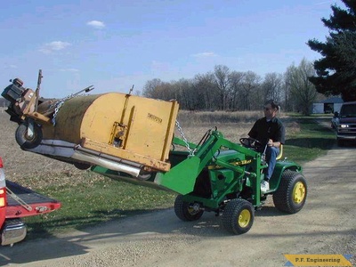 John Deere 400 Garden Tractor Loader_1
