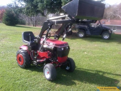 Wheelhorse 520H garden tractor loader_1