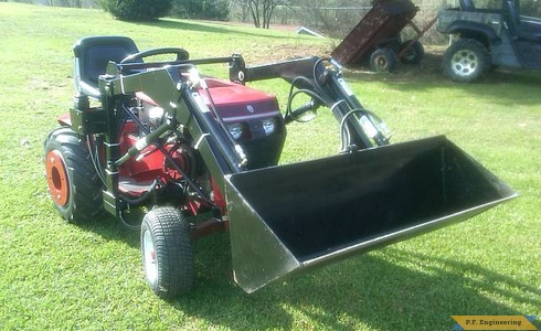Wheelhorse 520H garden tractor loader_2