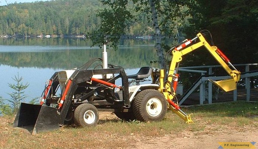 Bolens HT-23 garden tractor Micro Hoe_1