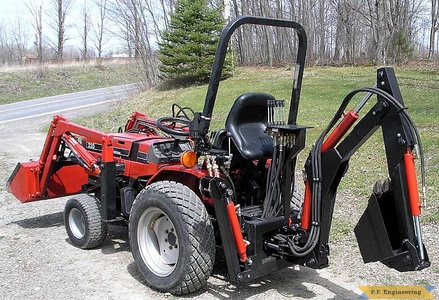 Case International 235 compact tractor Micro Hoe_1