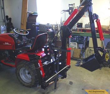 Huskee 20-50 garden tractor Micro Hoe_1