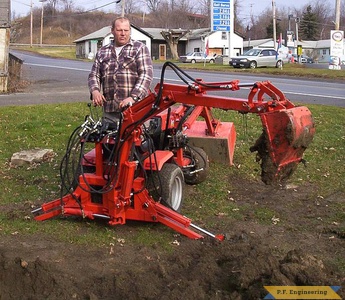 Ingersoll LGT 318 garden tractor Micro Hoe_1