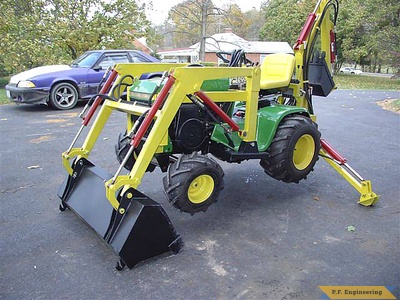 John Deere 430 garden tractor Micro Hoe_5
