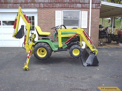 John Deere 430 garden tractor Micro Hoe_6