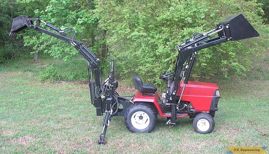 Sears Craftsman GT5000 garden tractor loader and backhoe_2