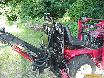 Wheel Horse 416-8 garden tractor Micro Hoe_2